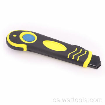 Cortador seguro de caja retráctil con cuchillo utilitario compacto